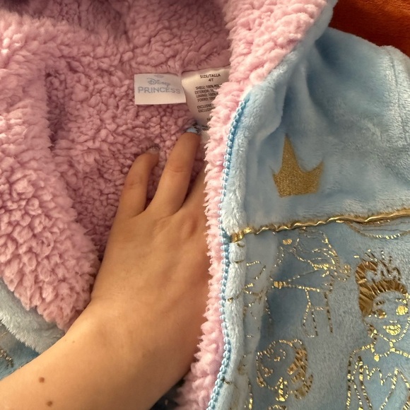 Princess Blue and Pink Fleece Hoodie - Picture 2 of 5